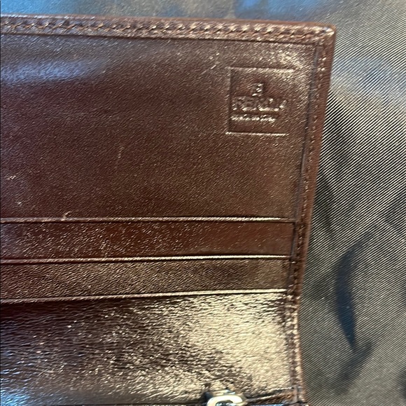 Fendi Black and Brown Logo Clutch- Zucca - Picture 4 of 9